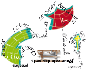Calligramme Le Chat réalisé par Vincent Giverne