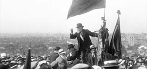 Jean Jaurès, le 25 mai 1913, manifestation au Pré-Saint-Gervais