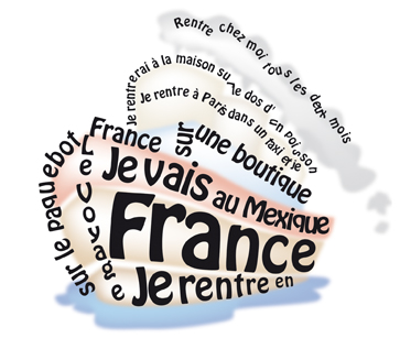 Calligramme Le Voyage réalisé par Vincent Giverne
